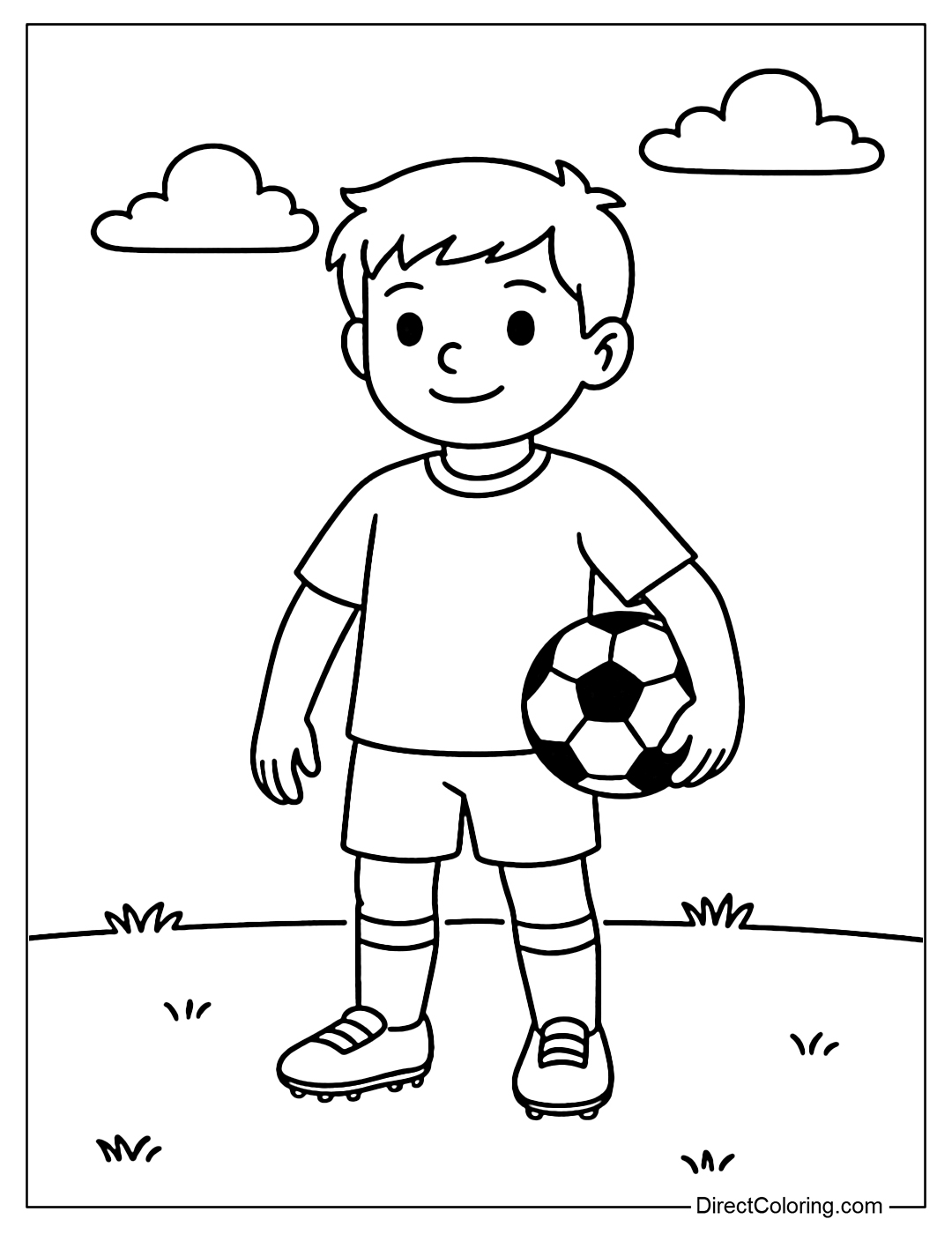 A blank jersey coloring page for kids to draw their own jersey numbers, logos, and team colors.